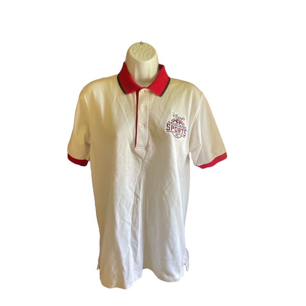 Disney World‎ Sports Polo Shirt Embroidered Collared Casual Top Small